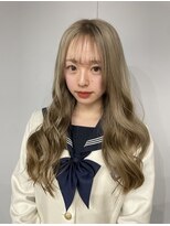 ティック 福井鯖江店(tic.)&nbsp;１ブリーチでミルクティーカラー