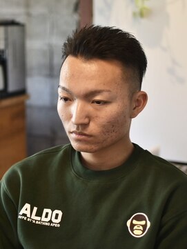 リム メンズヘア(LIM men's hair) 短髪フェードスパイキーバック【メンズカット/倉敷/中島】