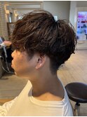 シャドウパーマソフトツイストスパイラルマッシュパーマ