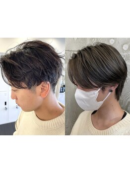 流行をおさえつつ、清潔感のあるスタイルに！ON/OFFどちらもきまるかっこいいスタイルをご提案。