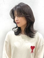 ロンドプランタン 恵比寿(Lond Printemps) ミニウルフレイヤーカット顔周り前髪韓国ミディアムロング恵比寿