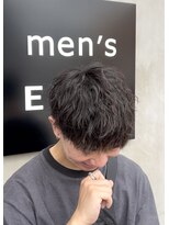 エッジ(EDGE)&nbsp;大分メンズ無造作シャドウルーズパーマ刈り上げショートマッシュ