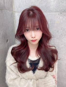 ロンドメリア 天神大名店(Lond Melia) イメチェンヘアスタイル美髪のススメワイドバングブルーブラック