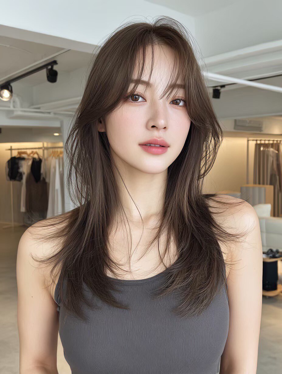 【人気No.1☆高彩度】カット+水光カラー(全体)+2step髪質改善トリートメント