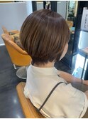 20代30代40代50代◎ショートボブ/ベージュカラー
