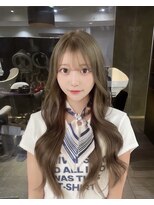 ウィリートーキョー 渋谷(WELLY TOKYO) 【早河るか様♪】オリーブベージュ×エクステで作る韓国ロング