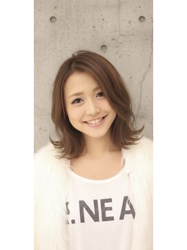 ミディアムレイヤースタイル