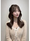 韓国風くびれヘア×アイドル前髪