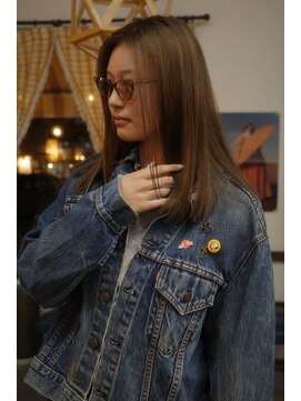 チャプター 問屋町(chapter) 髪質改善トリートメントミルクティーベージュ透明感ケアカラー