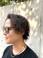 ヘアーアンドグルーミング ヨシザワインク(HAIR&GROOMING YOSHIZAWA Inc.)&nbsp;ツイストスパイラルパーマツーブロックミディアムウェーブ理容室