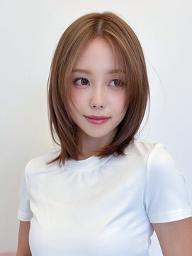 ルージュシー 堀江(RU10C) レイヤーカット/ブリーチなしダブルカラー/ベージュ