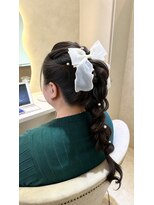 プランツヘアー 高宮店(Plants hair)&nbsp;ゆるふわ高めの編みおろし 高宮 野間 薬院 平尾 大橋