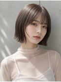顎ラインボブ/切りっぱなしボブ/渋谷
