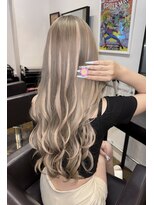 ヘアーエクステンド エフ 渋谷(f)&nbsp;ミルクティーベージュ×ハイライト