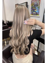 ヘアーエクステンド エフ 渋谷(f)&nbsp;ミルクティーベージュ×ハイライト