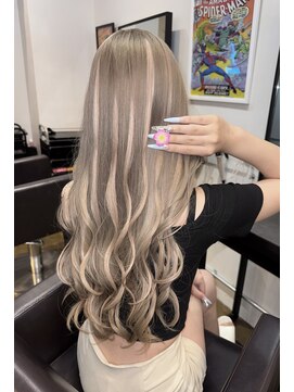 ヘアーエクステンド エフ 渋谷(f) ミルクティーベージュ×ハイライト