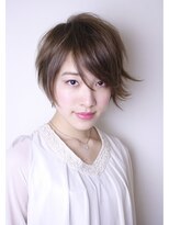 レンジシ オモテサンドウ(RENJISHI omotesando) ヌーディーカラーの前下がりショート《RENJISHI》