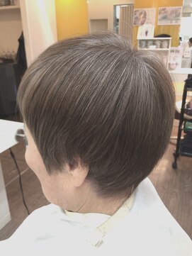 ヘアデザイン ラポール 茨木店(hair design Rapport) 【明るい白髪染め】11LVクリスタルグレージュカラー