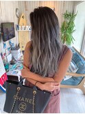 BLACK × WHITE × Balayage