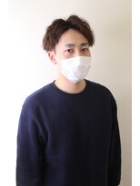 ヘアシルバ(HAIR SILVA) センターパート×ツイストスパイラルパーマ×ツーブロック