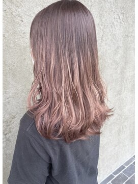 ビュートヘアー(Viewt hair) 【viewt hair】ピンクベージュ×グラデーション 　福山