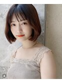 ベージュ/ハイトーン/レイヤー/ボブ/韓国/髪質改善/透明感/立川