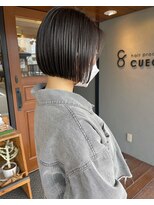 ヘア プロデュース キュオン(hair produce CUEON.) ミニボブ×アッシュベージュ