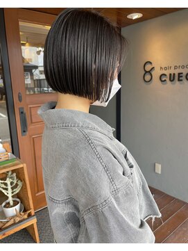 ヘア プロデュース キュオン(hair produce CUEON.) ミニボブ×アッシュベージュ