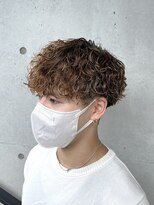 アソビ 表参道(ASOBI)&nbsp;ツイストスパイラルパーマ　波巻きパーマ　ショートマッシュ