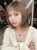 ラフ フロム ガーデン(Laf from GARDEN)&nbsp;顔まわりカットと切りっぱストレートボブ