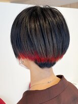 アズールサン 草加西口店(azule-sun)&nbsp;20代30代インナーカラー,マッシュヘアー,ガーネットレッド[草加]