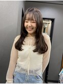 #レイヤーカット#ロングレイヤー#暗髪#顔まわりカット