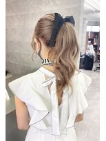 リア 大阪梅田(Ria)&nbsp;～ミルクティーべージュ　ポニーテール～【Ria 大阪 梅田】