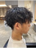 メンズマッシュツイストパーマ