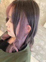 グリフィカ(griFFica)&nbsp;griFFica くすみピンク　シースルーバング