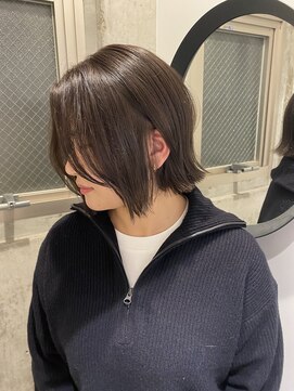 エイム(aim) オトナ可愛いbob× 【イルミナカラー】ショコラグレージュ