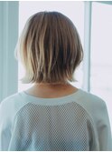 20代 30代 40代◎外はね抜きっぱなしブリーチショート