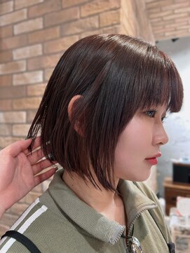 ゼスト 三鷹店(ZEST) 【学割U24】暖色カラー×ミニボブ 三鷹/吉祥寺