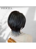ウルフ×毛先カラー＜佐藤颯＞
