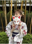 浴衣ヘア サイドシニヨン シニヨン ゆるふわ ライブヘア