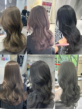 アルドーレフィエロ シンサイバシ(Ardore fiero shinsaibashi) ブリーチなし/透明感カラー/オリーブ/アッシュベージュ