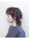 ウルフパーマ/レイヤーカット/ミディアム/フェイスレイヤー/豊橋