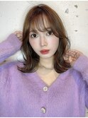 20代30代ワンホンくびれコテ巻き風リバースカール韓国風パーマ