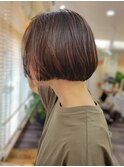 ころんっとしたボブ/brown