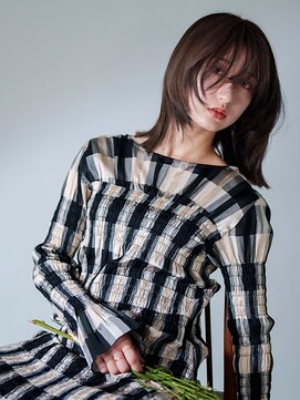 ファルファラ(farfara) 【farfara】レイヤーカット/ウルフ/顔まわりカット/ブラウン