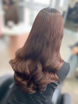 ジエクト カナウ(The Ect canow) コテ巻き風パーマ/ヘーゼルブラウン/ココアグレージュ