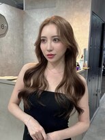 フィーネ 横浜(Fi -Ne)&nbsp;大人かわいい艶感モカベージュ/韓国レイヤーカットプルエクステ