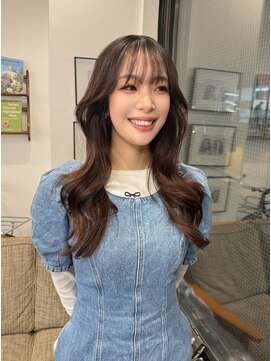 ポール(pole) 札幌ロング　くびれレイヤーラベンダーベージュ