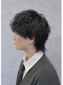 メンズシャドウパーマ×ショートウルフ