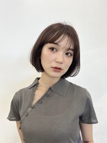 ガーデントウキョウ(GARDEN Tokyo) タッセルボブ/地毛風カラー/艶感カラー/顔まわりカット/小顔ボブ
